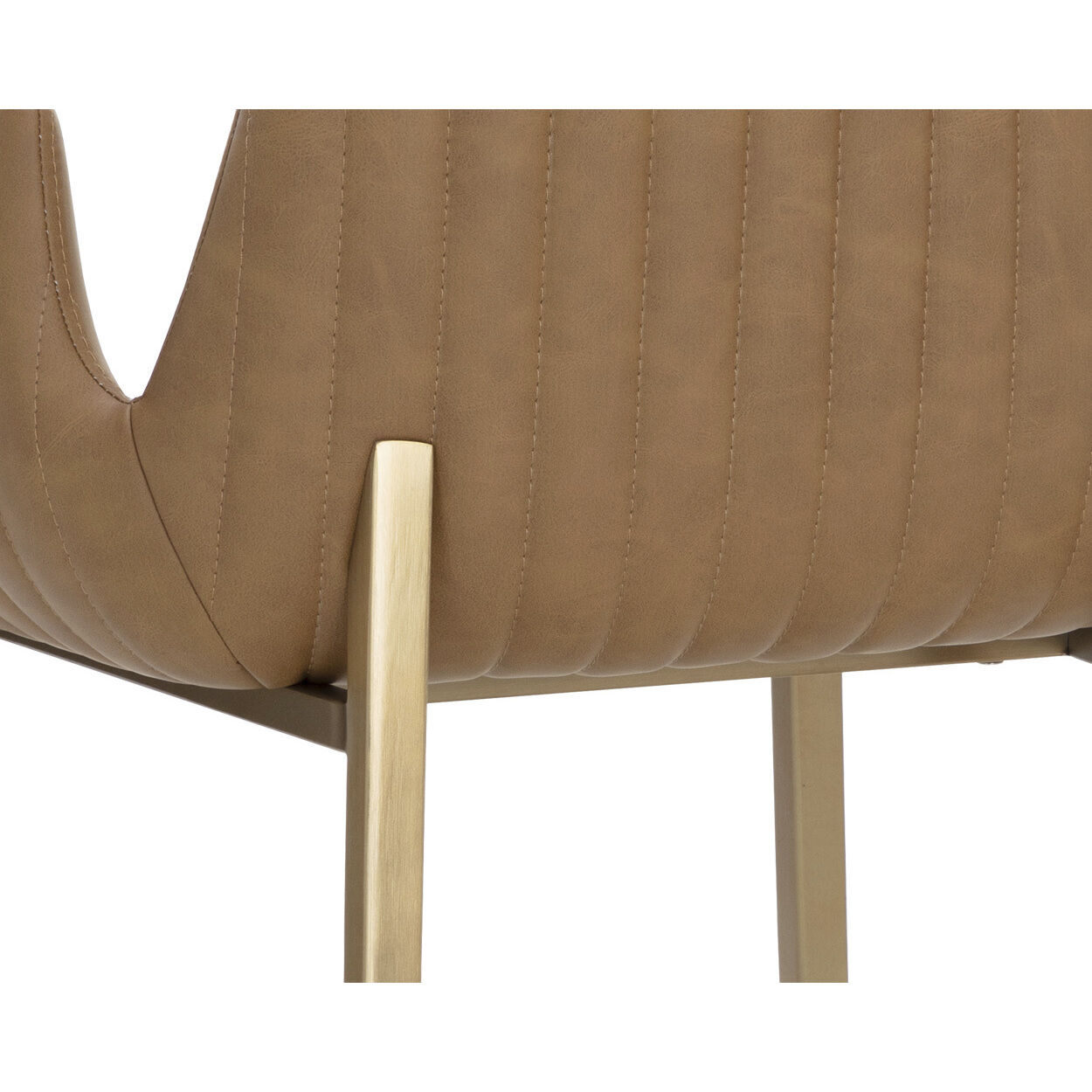 Lucano 36.5 inch Milliken Cognac Counter Stool